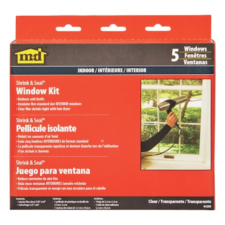 M-D Building Products M-D Polar Block Clear 5-Window Indoor Insulation Kit 62 in. W X 210 in. L 04200